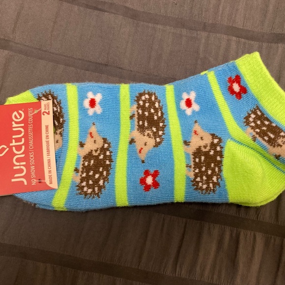 2 Pair Hedgehog & Two Tone Socks - Picture 4 of 4